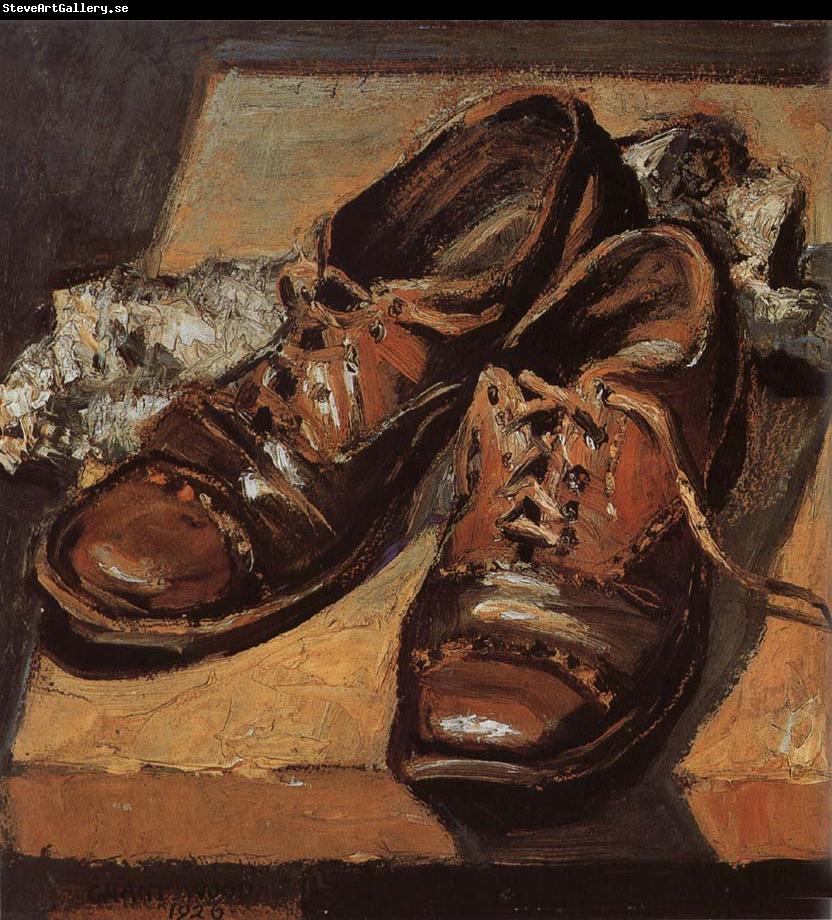 Grant Wood Old shoes